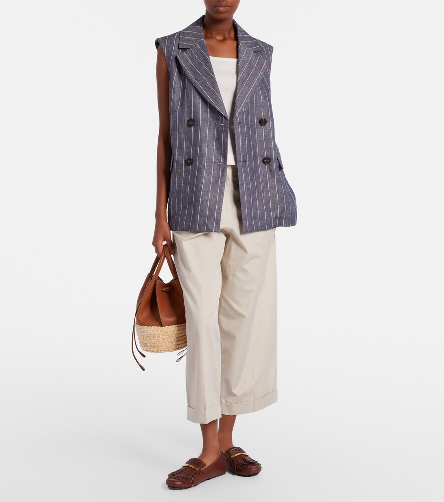 'S Max Mara Danza cotton wide-leg pants