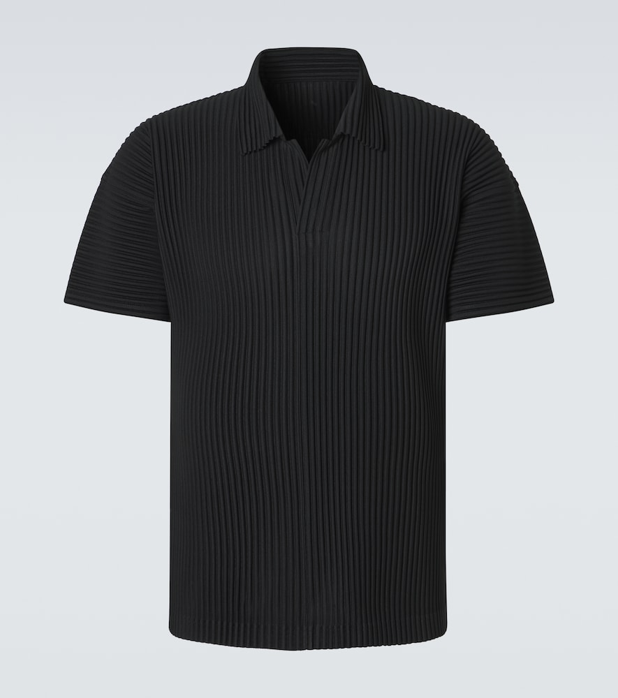 Homme Plisse Issey Miyake Homme Plissé Issey Miyake Basics pleated polo shirt