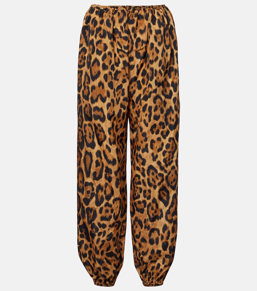 Alaia Alaïa Leopard-print tapered pants