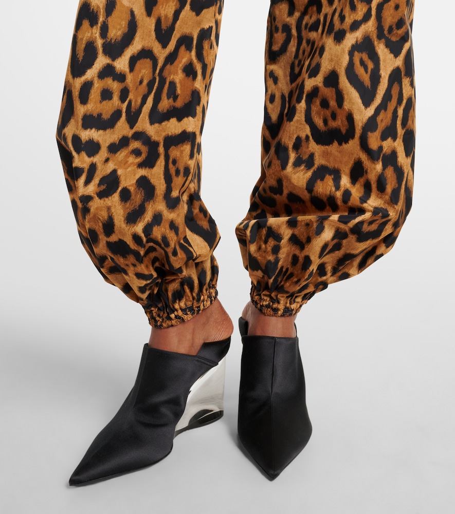  Alaia Alaia Leopard-print Tapered Pants 