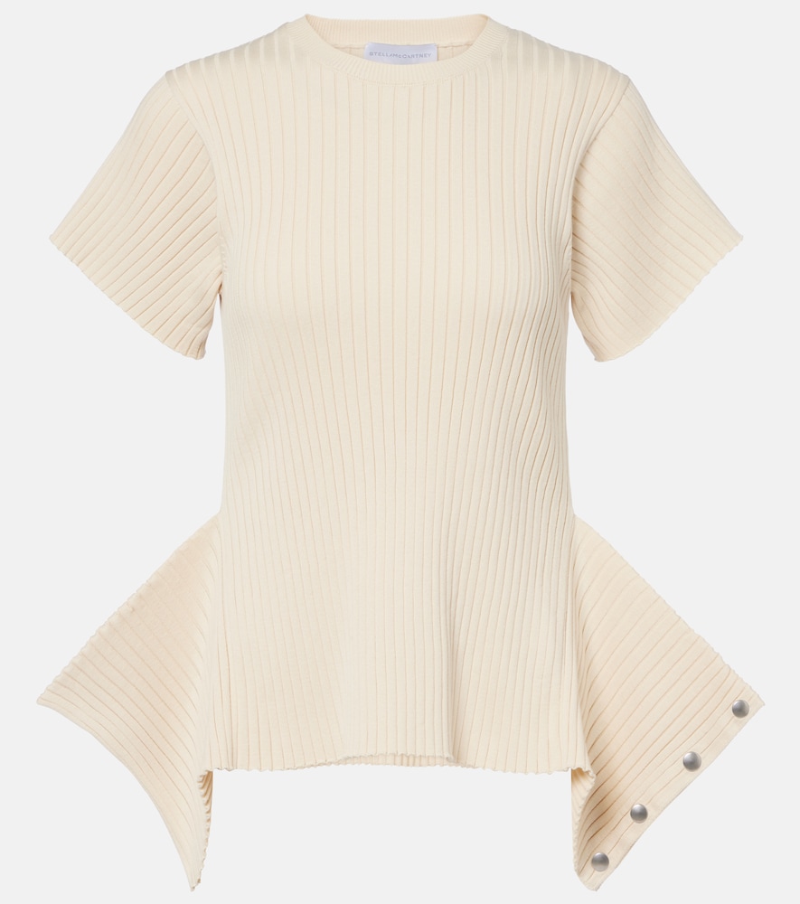 Top in cotone a coste