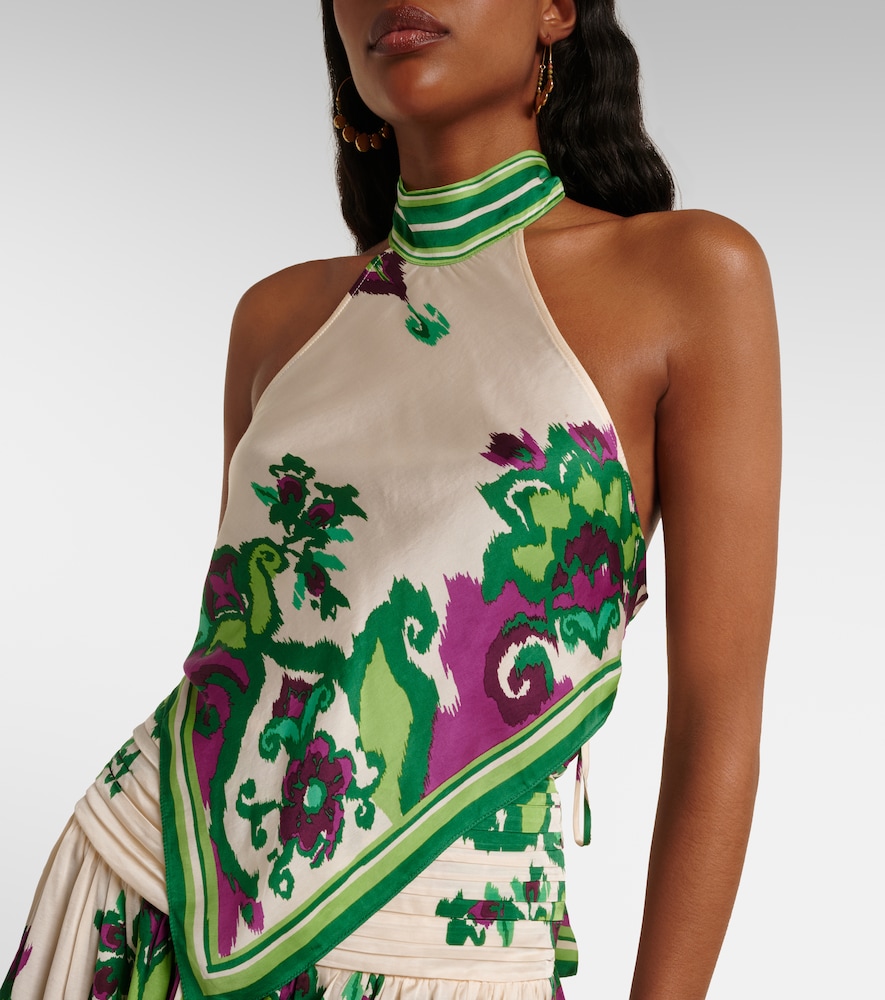 Guilia Printed Halterneck Top