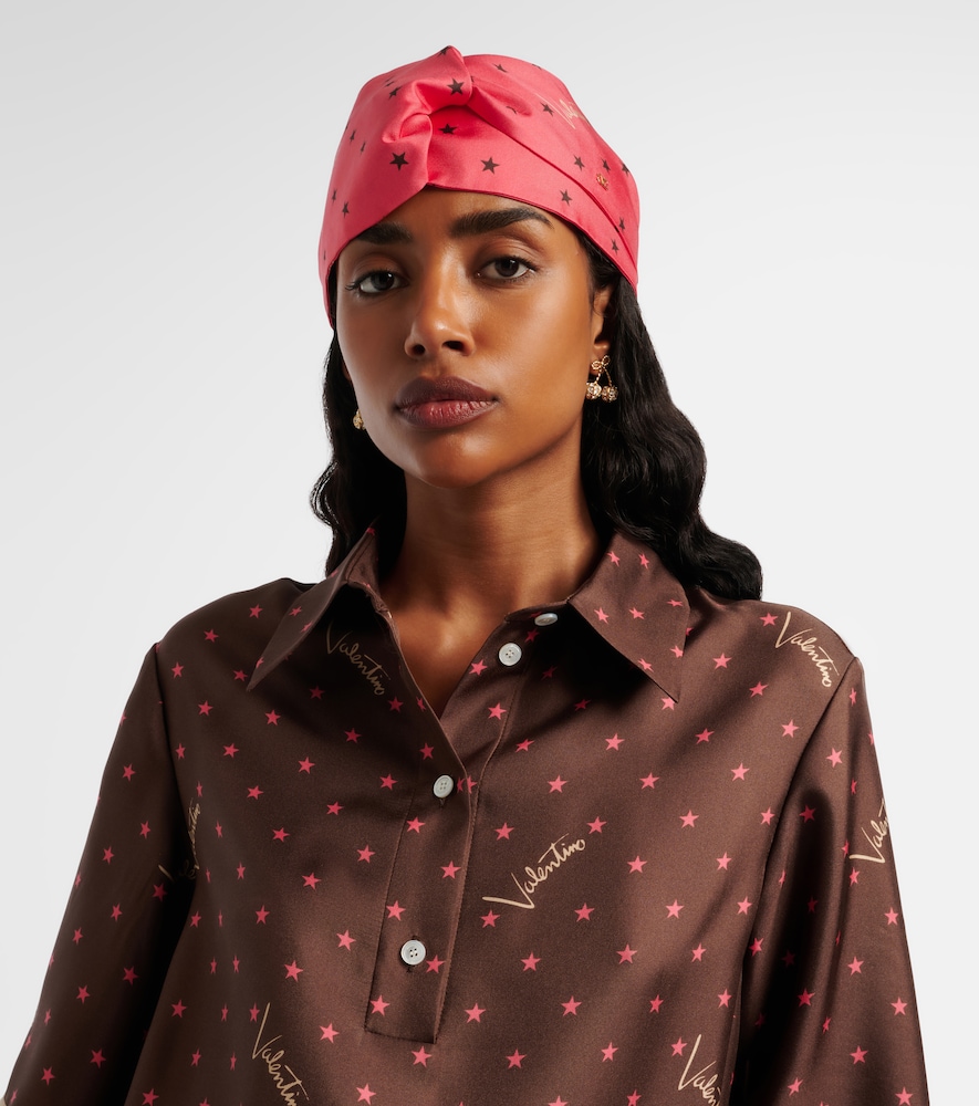  Valentino Valentino Printed Silk Twill Headband 