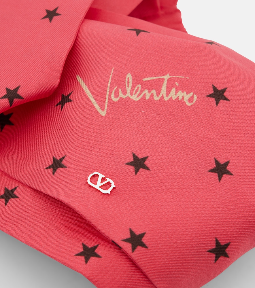  Valentino Valentino Printed Silk Twill Headband 