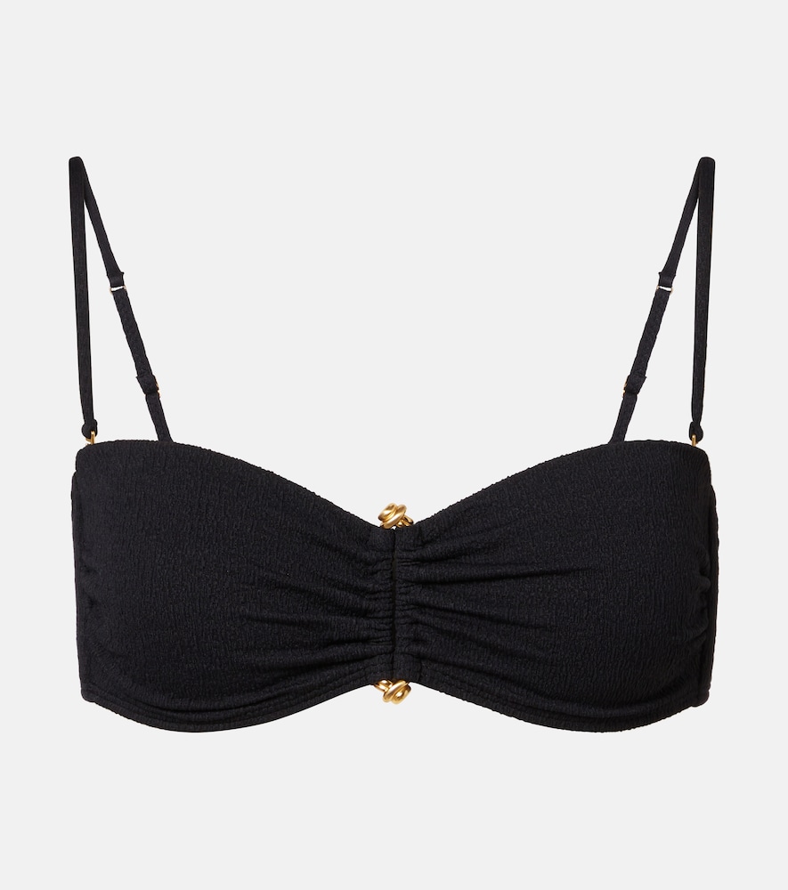 ViX Paula Hermanny Nika embellished bandeau bikini top