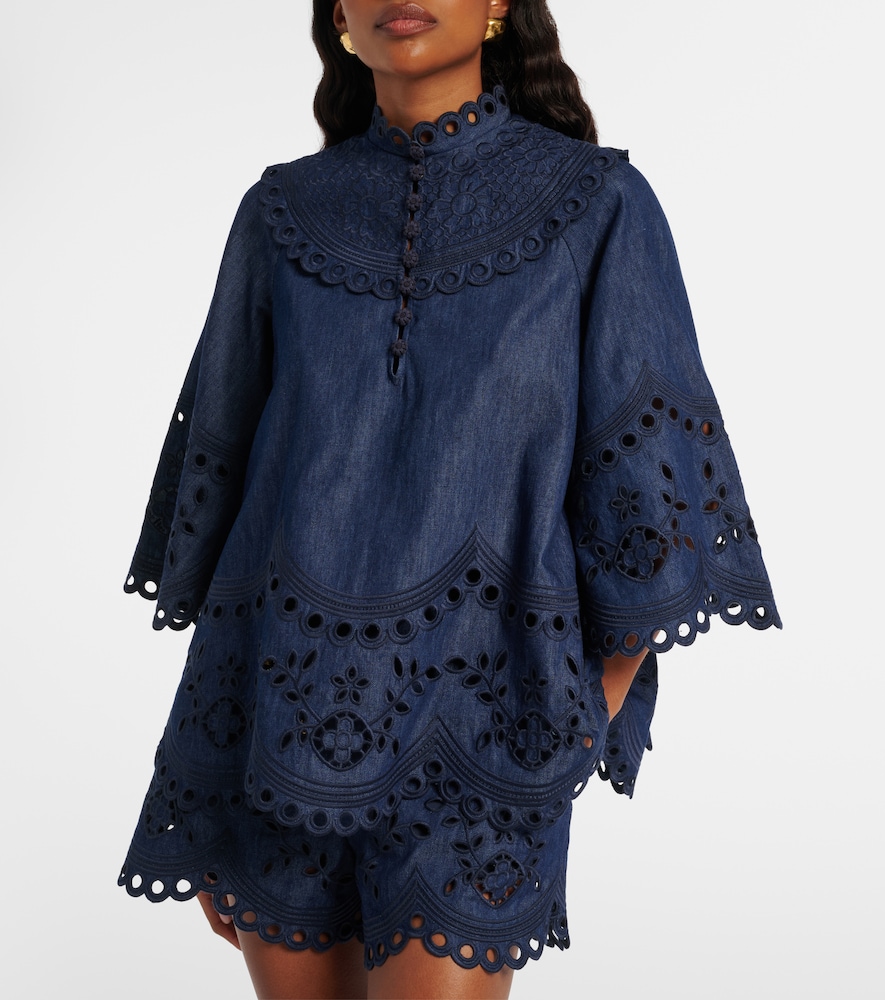  Zimmermann Zimmermann Top Mahon Aus Denim 