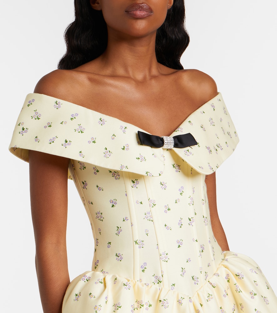  Shushu/tong Shushu/tong Off-shoulder-kleid Aus Baumwolle Und Seide 