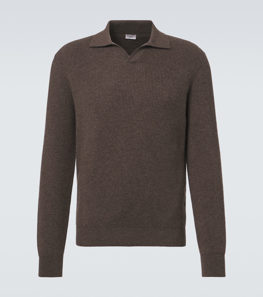 Pullover polo in cashmere