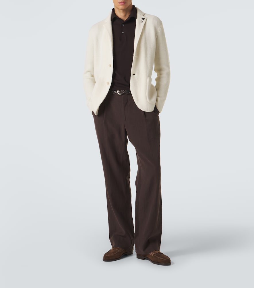 Virgin Wool Polo Sweater
