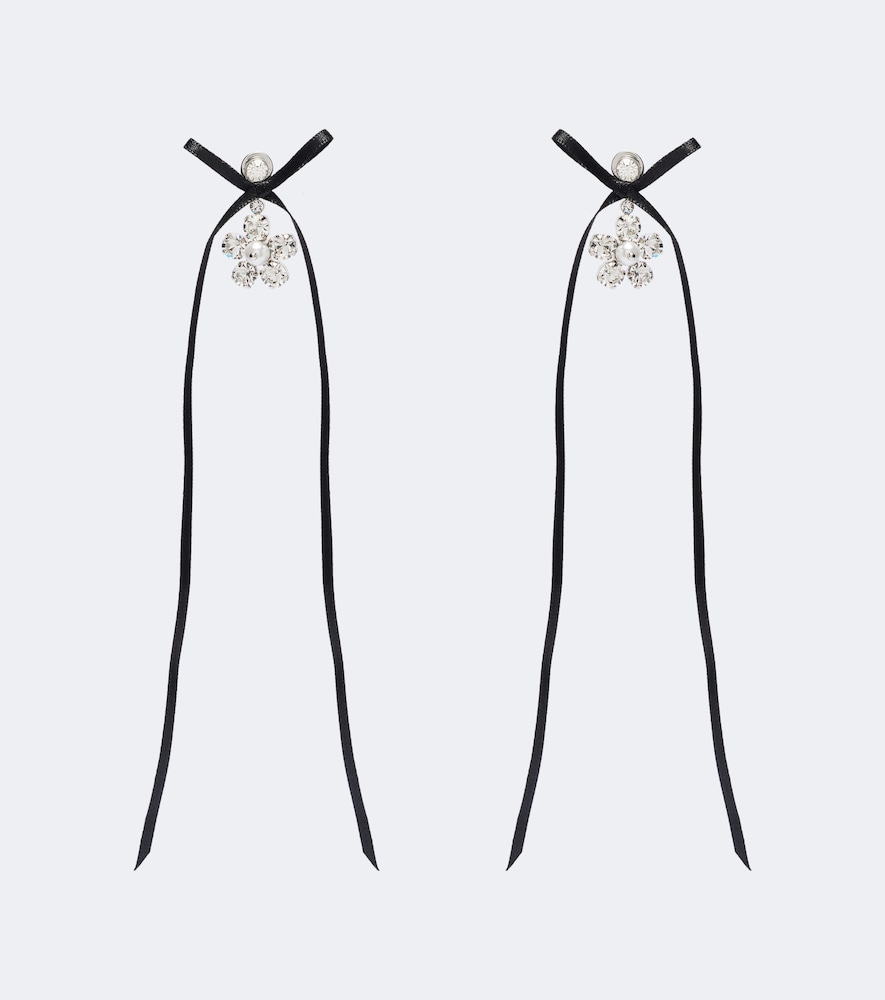 Simone Rocha Boucles d'oreilles à cristaux