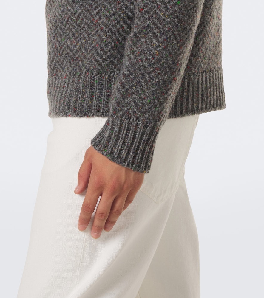 Sermo Herringbone Cashmere Sweater