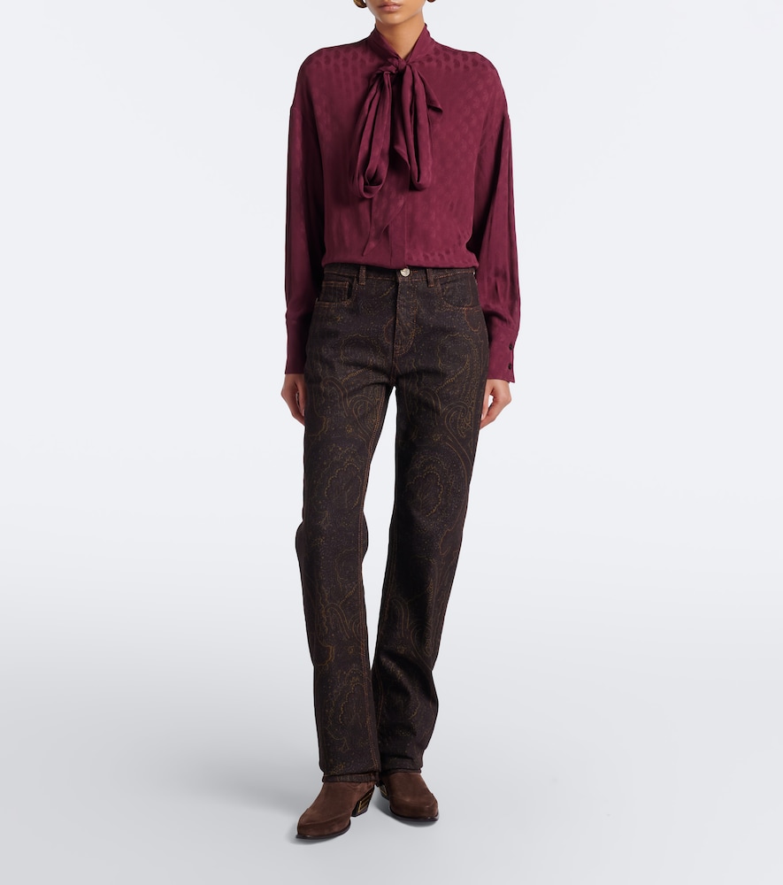 Paisley Straight Jeans