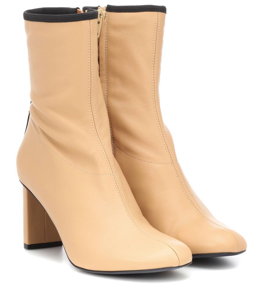 Click to view more detailed imagery on our partner's website Joseph Groucho Leather Ankle Boots In Beige