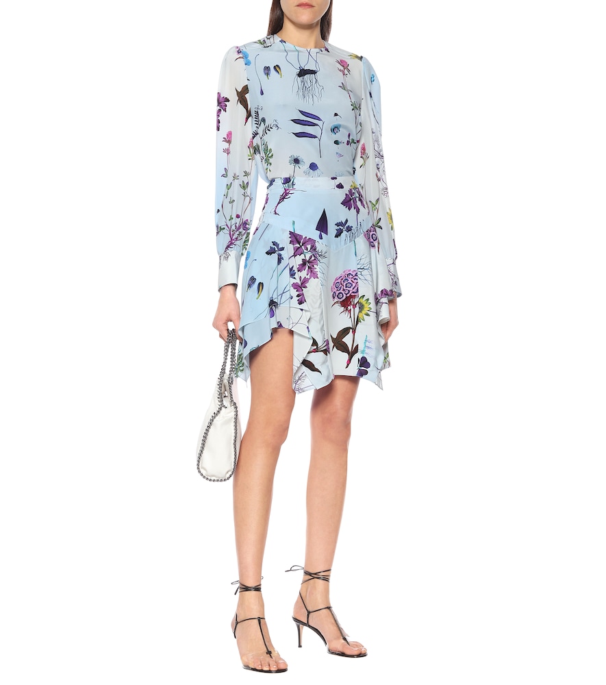  Stella Mccartney Stella Mccartney Floral Silk Miniskirt 