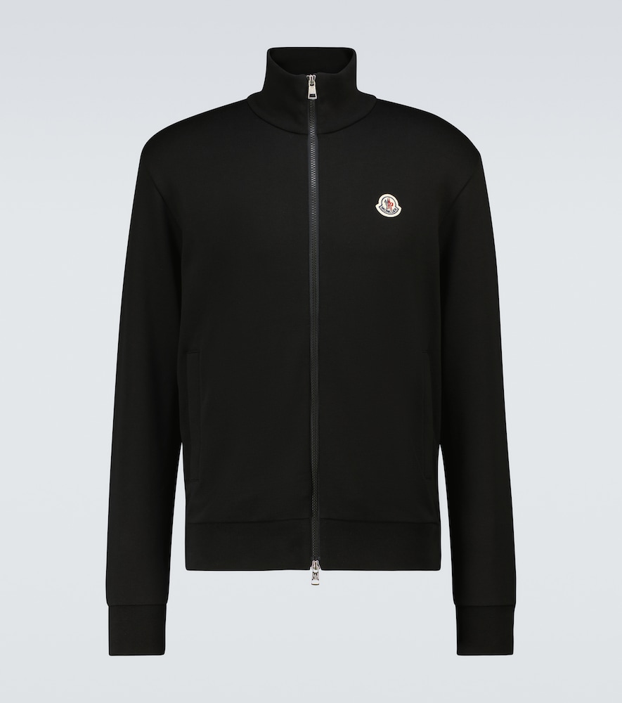 Moncler Men's Black Zipped Cotton Jacket UK Size 38 - Mytheresa