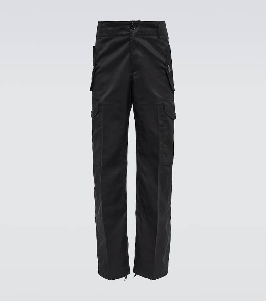 Alexander Mcqueen Cotton Cargo Pants In 1000 Black