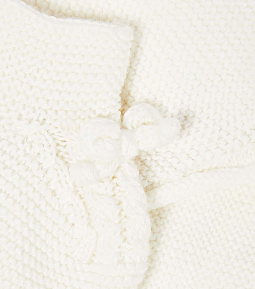 La Coqueta Baby Rixo Bonnet And Booties In Ivory