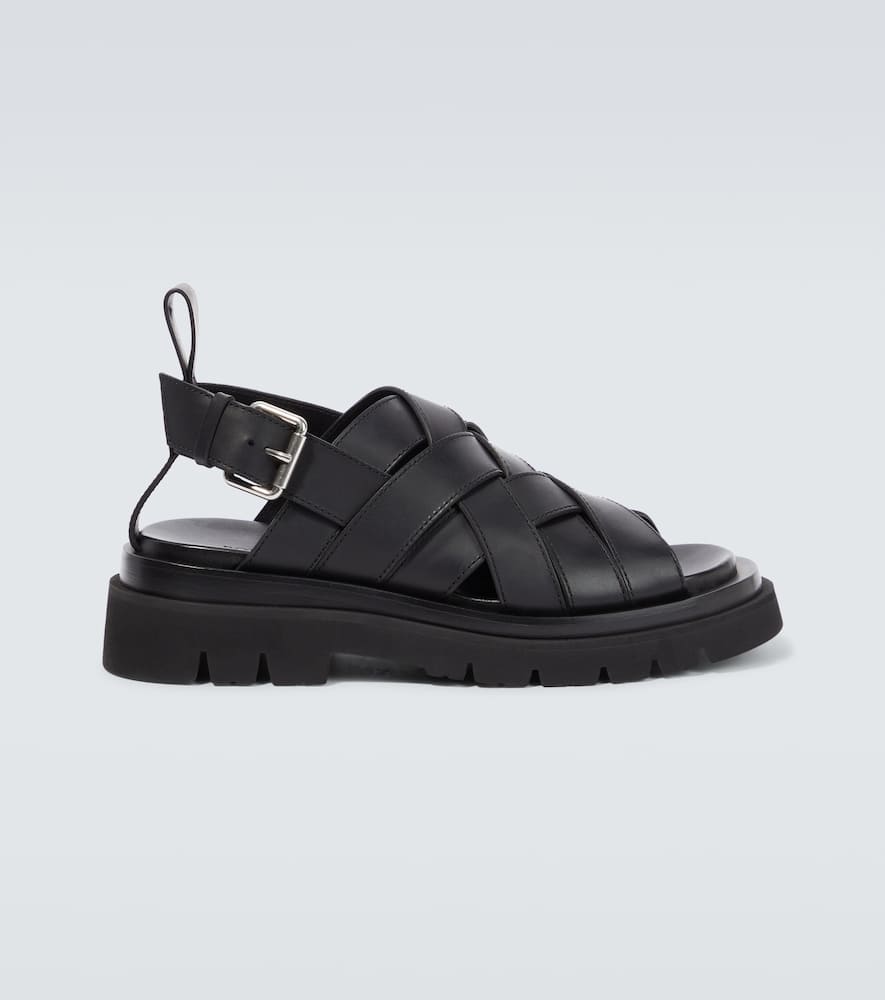 Bottega Veneta Lug leather sandals