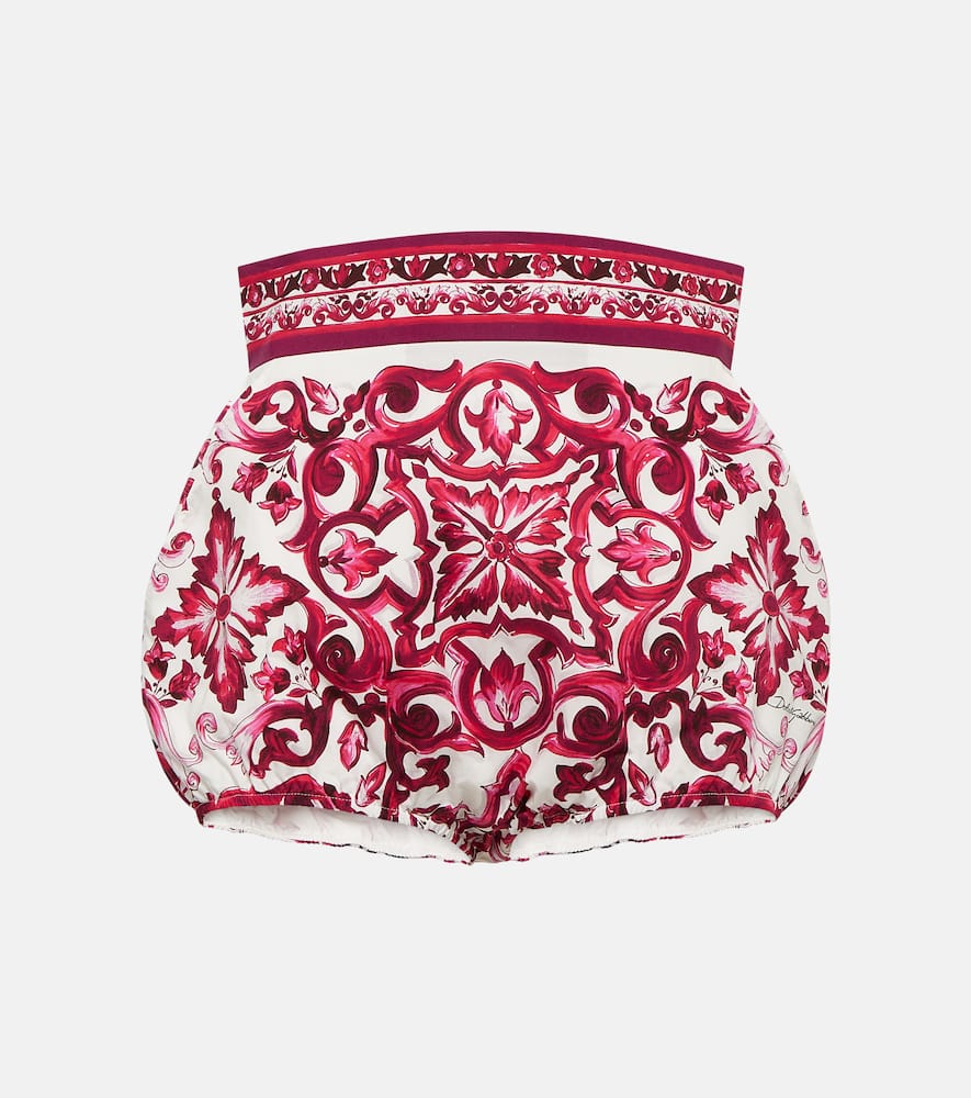 Dolce & Gabbana Majolica cotton shorts