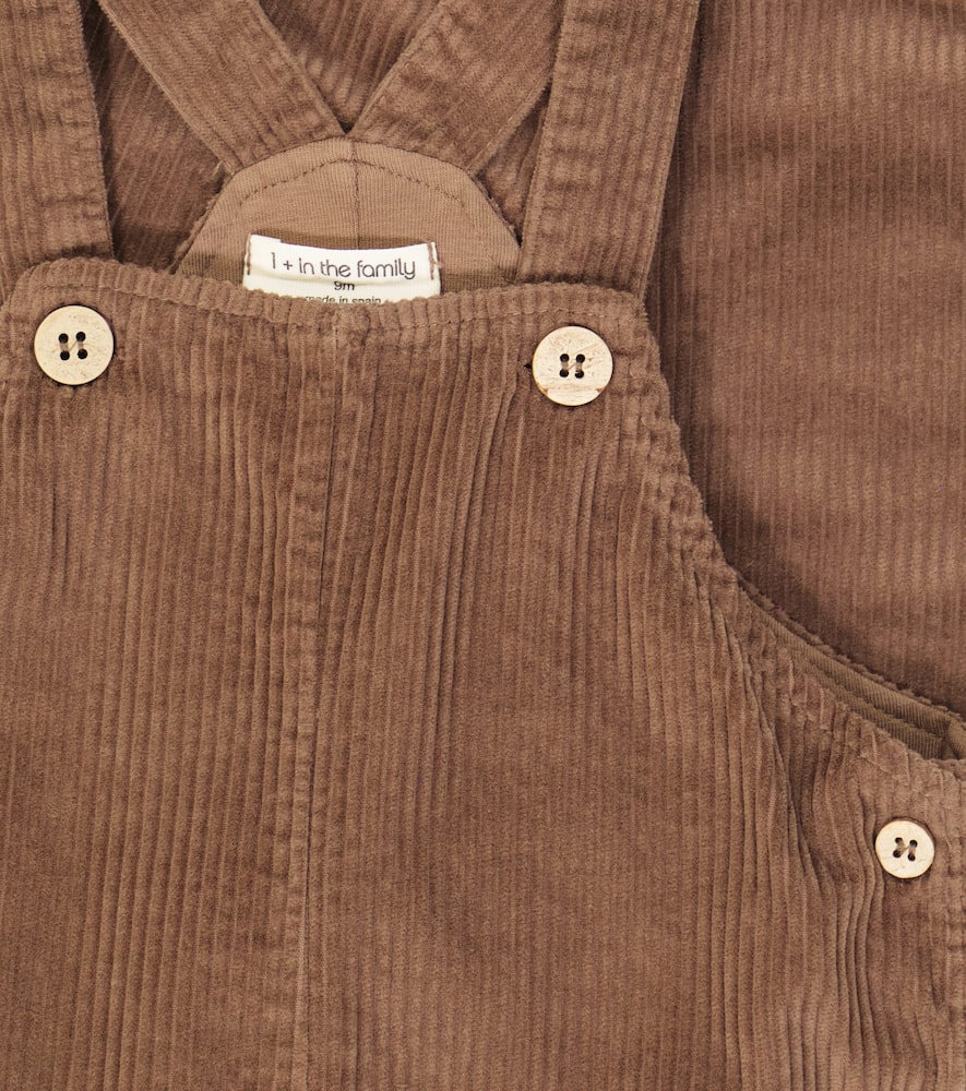 1+ In The Family Baby Pieter Corduroy Overalls In Brown