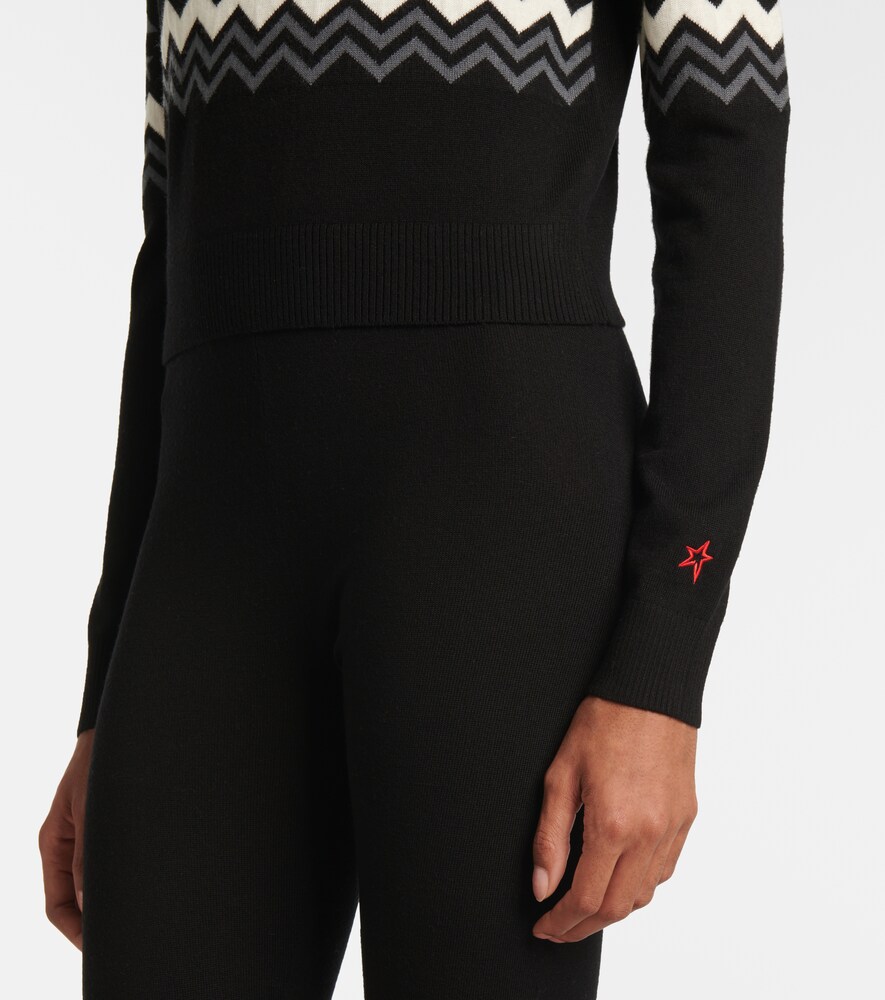 Nordic Intarsia Wool Half-Zip Sweater