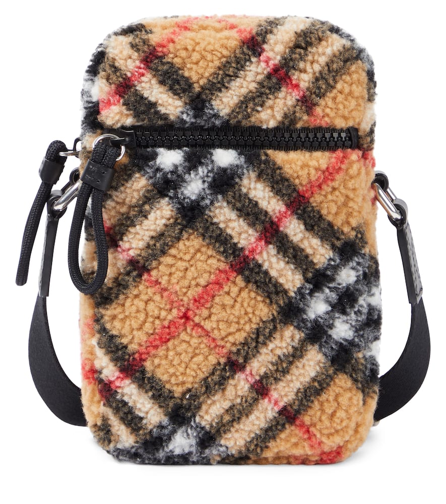 Burberry Kids Burberry Check fleece crossbody bag