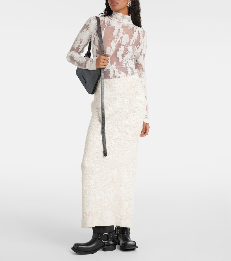  Acne Studios Acne Studios Cotton-blend Turtleneck Top 