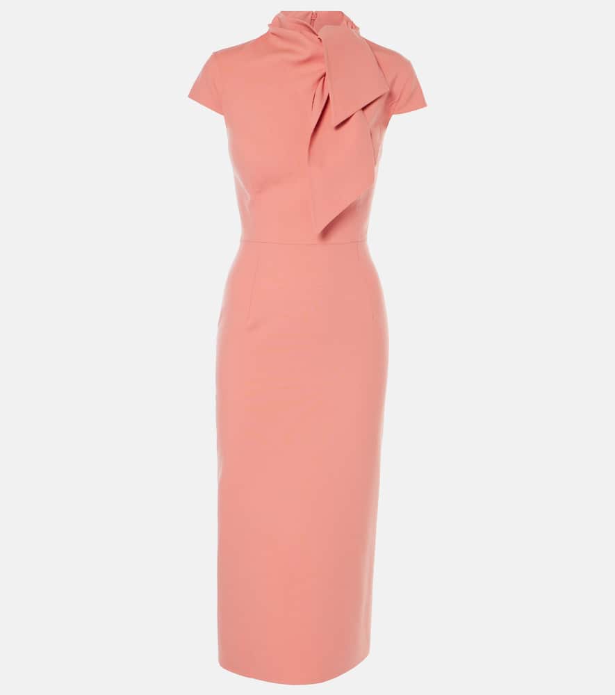 Oscar de la Renta Wool-blend midi dress
