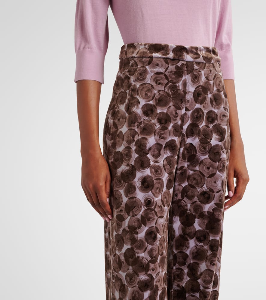 Dries Van Noten Abstract Print Trousers In Multicoloured
