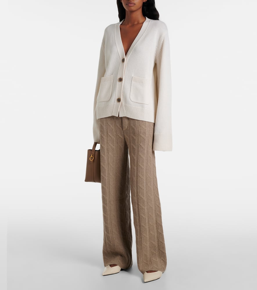 Lisa Yang Danni Cashmere Cardigan In White