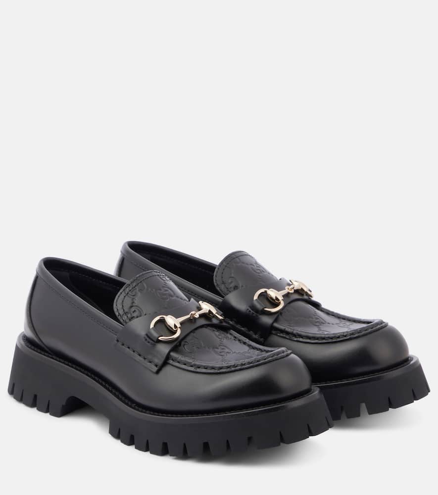 Horsebit leather loafers