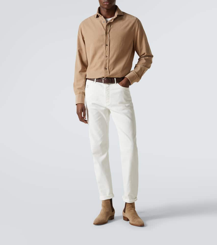Brunello Cucinelli High-rise slim jeans