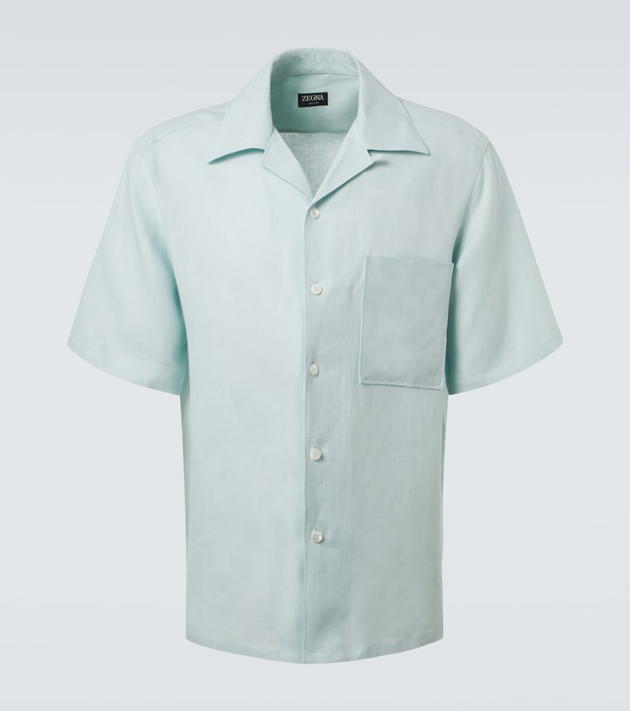 Zegna Linen bowling shirt
