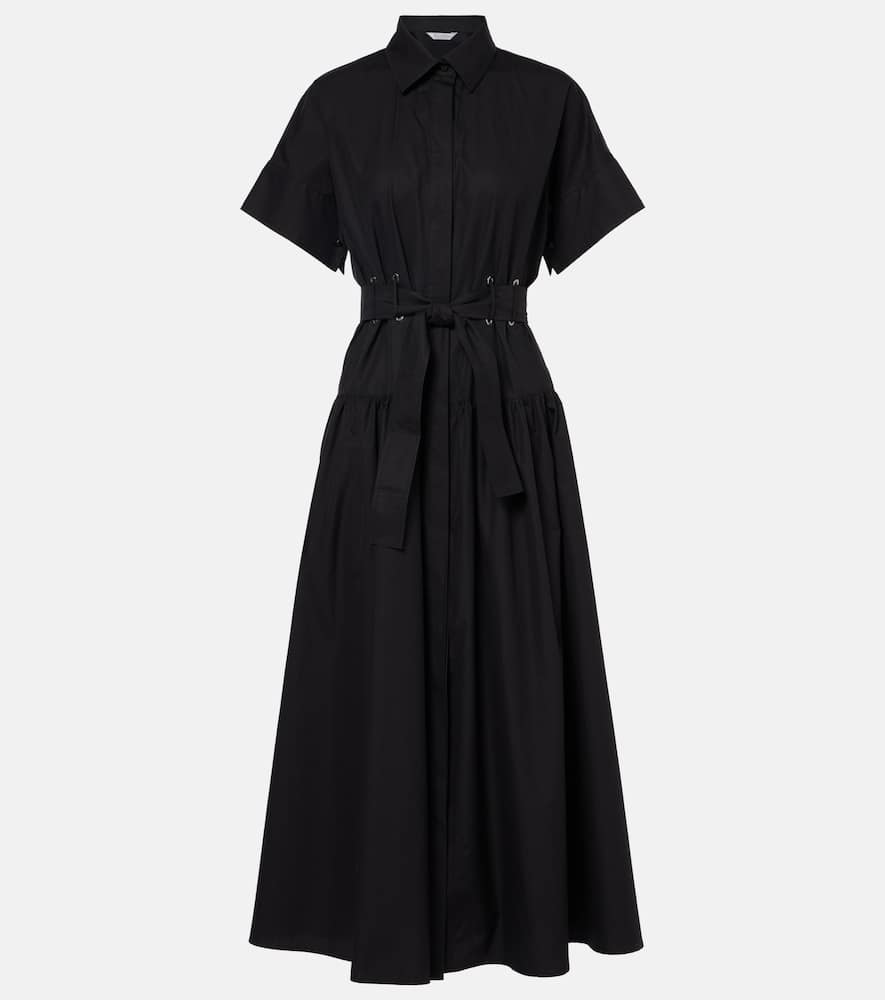 Max Mara Agoraio Midi Shirt Dress In Black