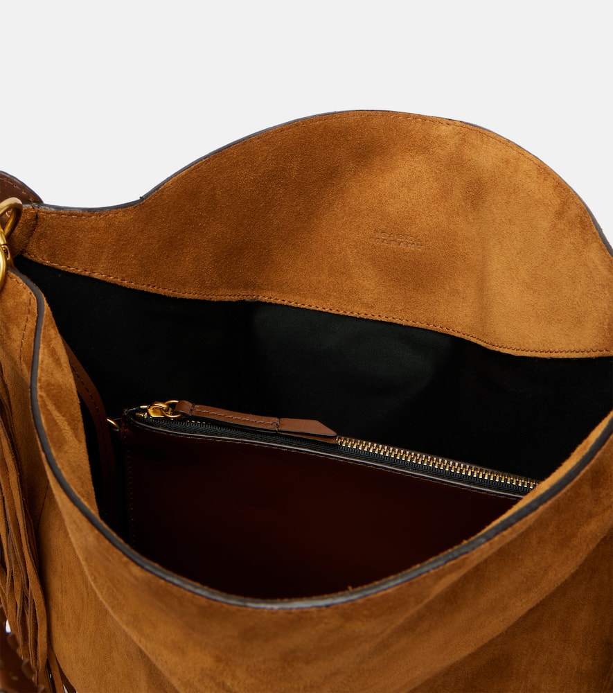 Isabel Marant Oskan Suede Shoulder Bag In Brown