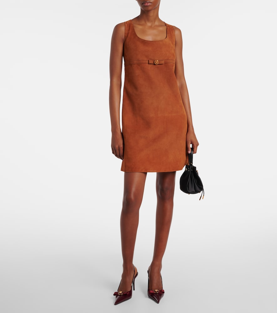  Versace Versace Suede Minidress 