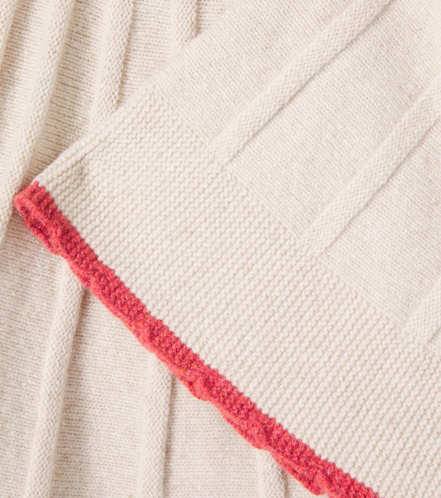 Bebe Organic Sienna Knitted Wool-blend Skirt In White