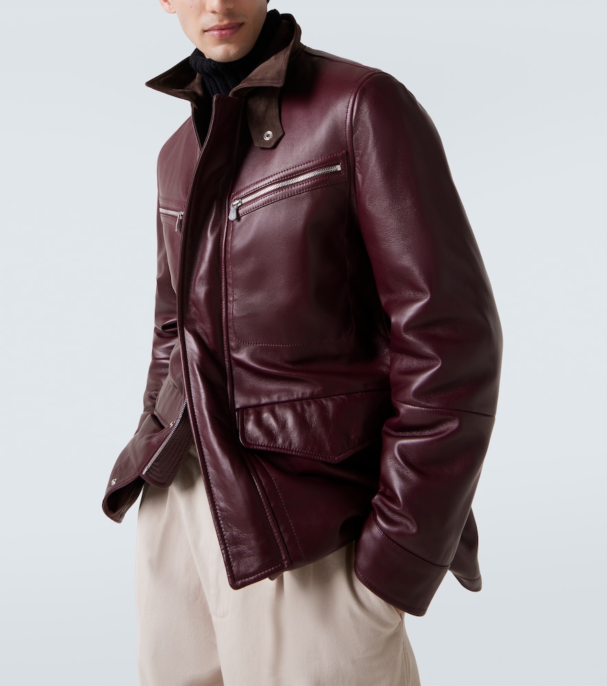  Brunello Cucinelli Brunello Cucinelli Padded Leather Jacket 