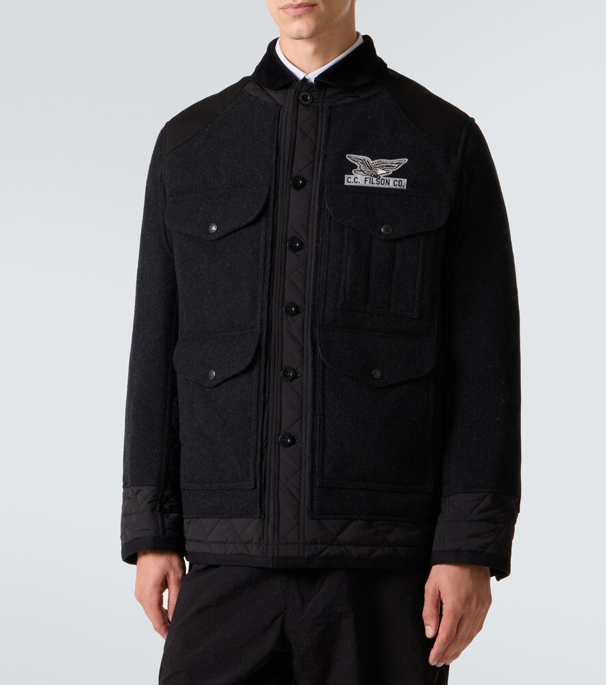 Junya Watanabe Junya Watanabe X Filson Embroidered Quilted Wool Field Jacket 