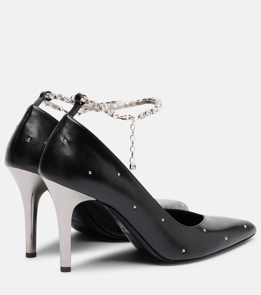 Isabel Marant Embellished Leather Pumps In Black