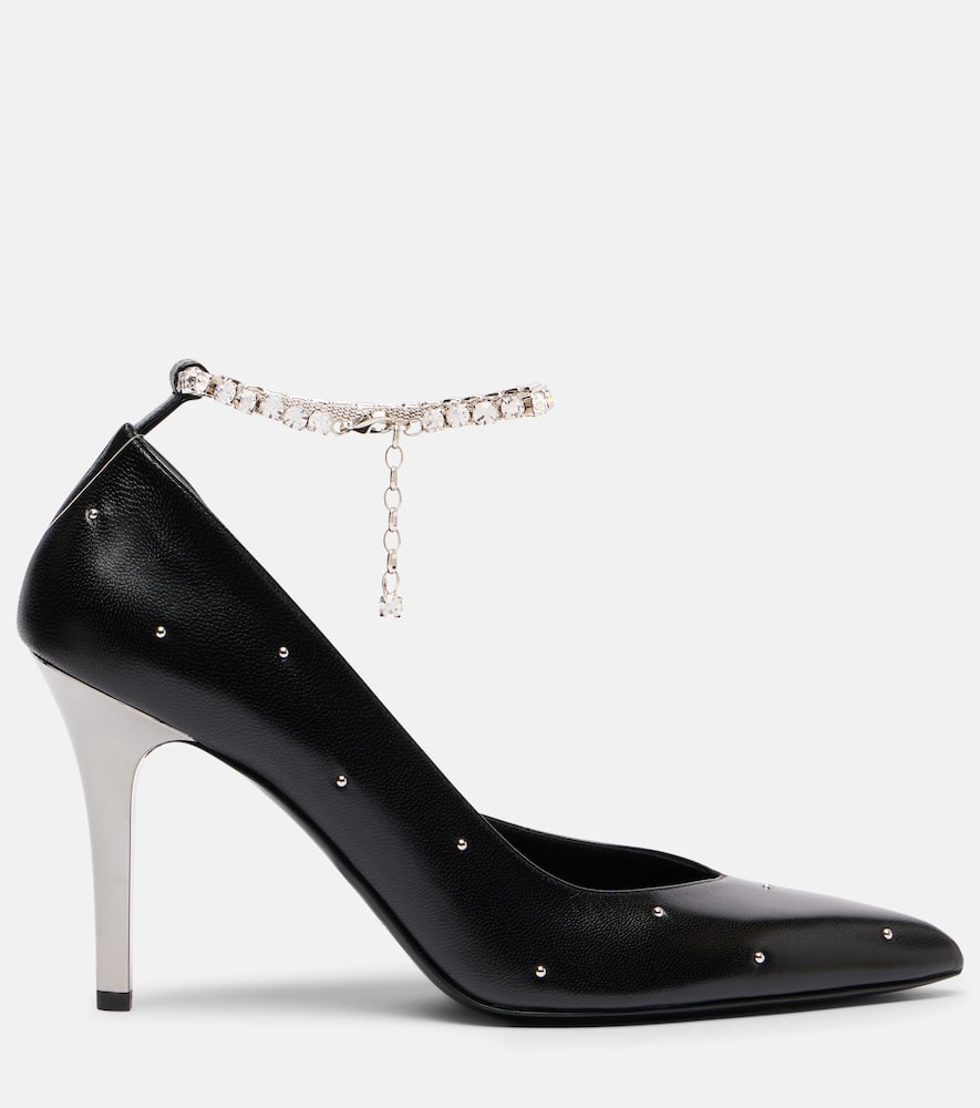 Isabel Marant Embellished Leather Pumps In Black