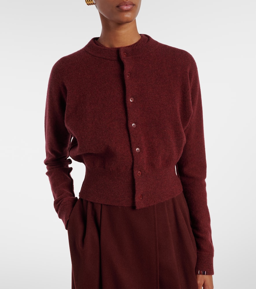 Extreme Cashmere Blouson Cashmere-blend Cardigan In Red