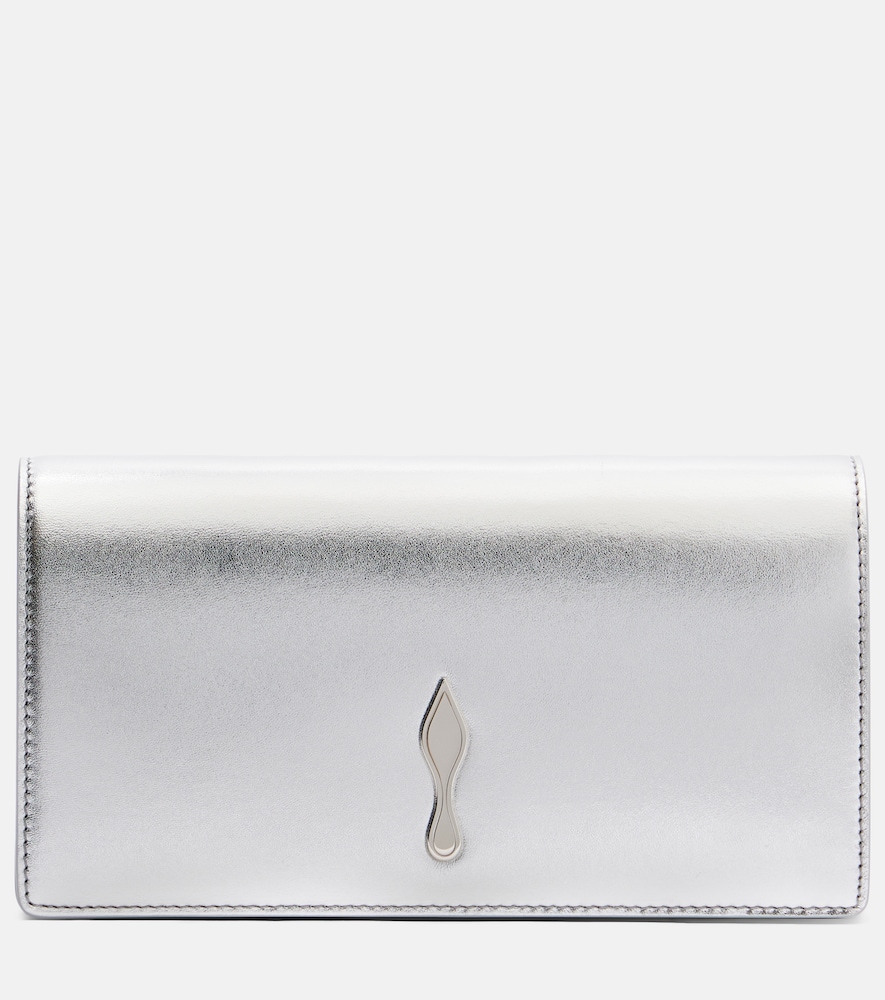 Christian Louboutin Bettina metallic leather clutch