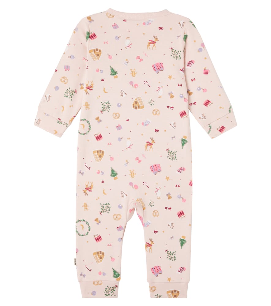 Wheat Baby Nikola Printed Cotton Playsuit In Multi