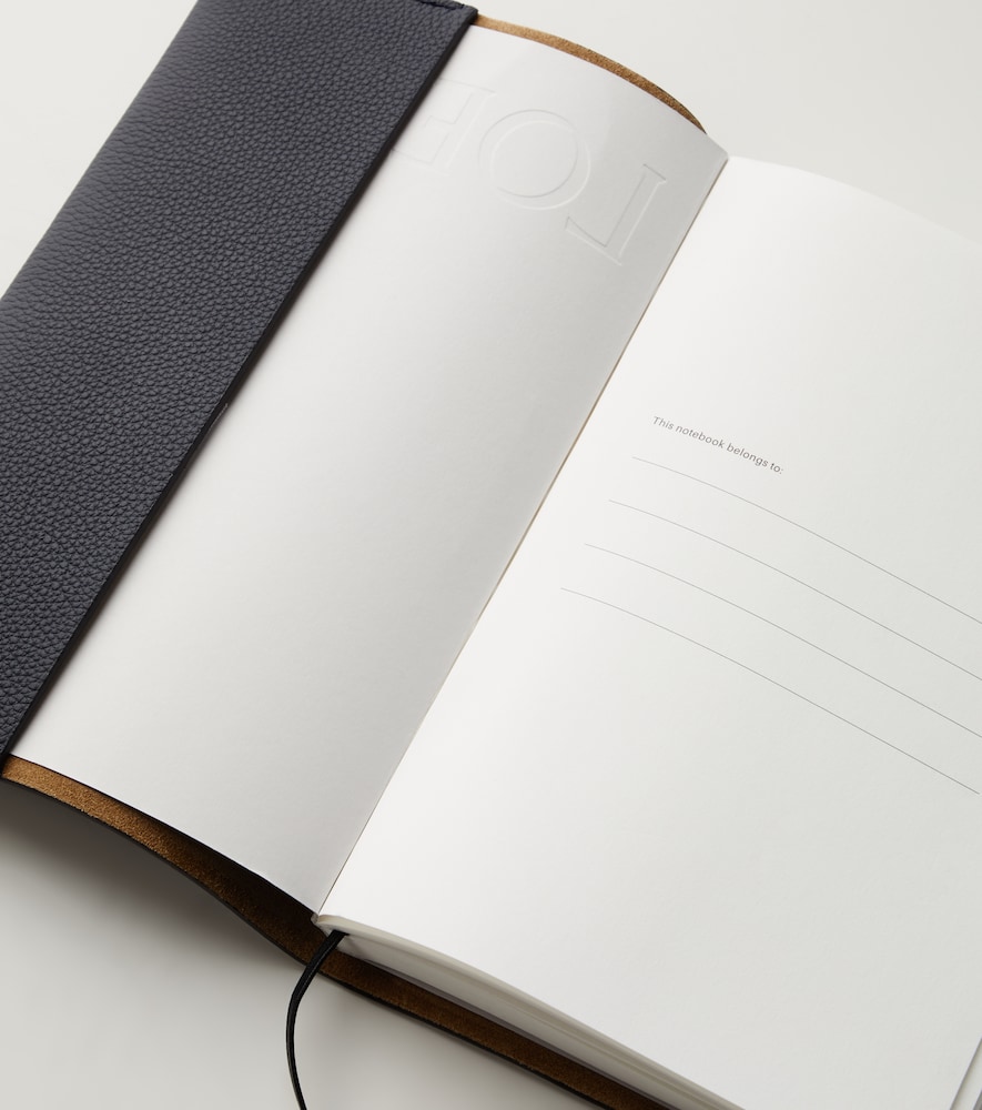 Debossed Leather Notebook