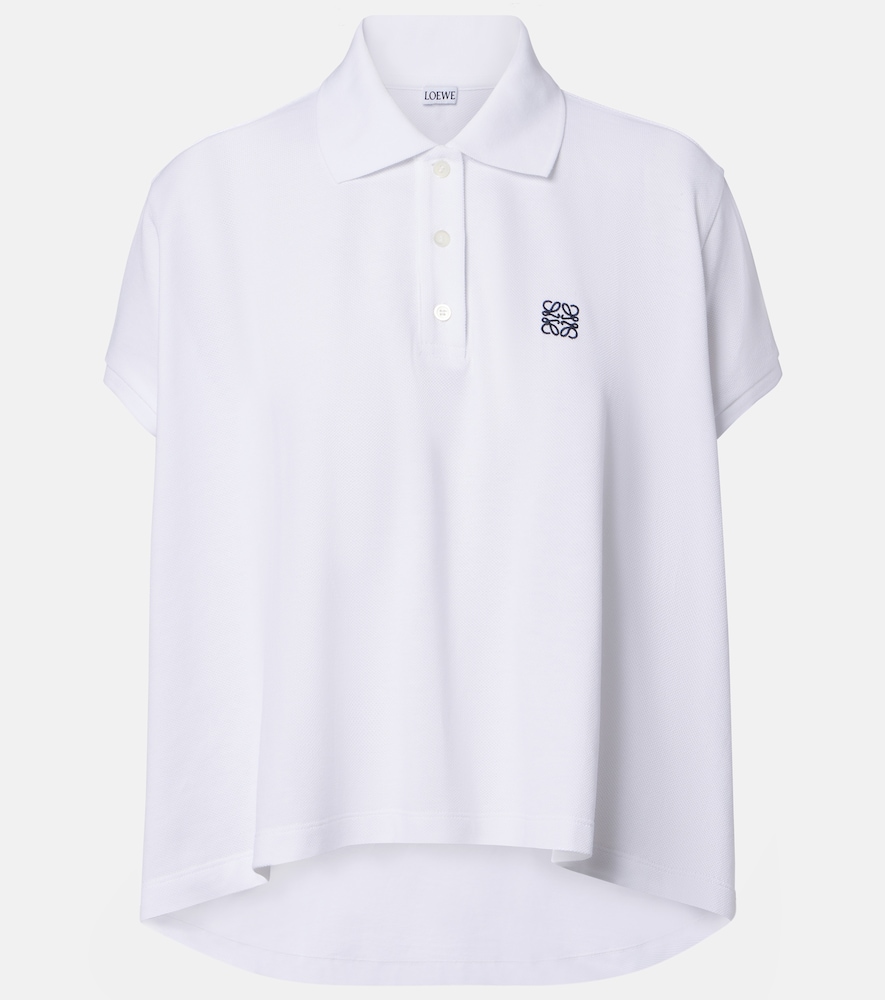 Loewe Asymmetric cotton piqué polo shirt