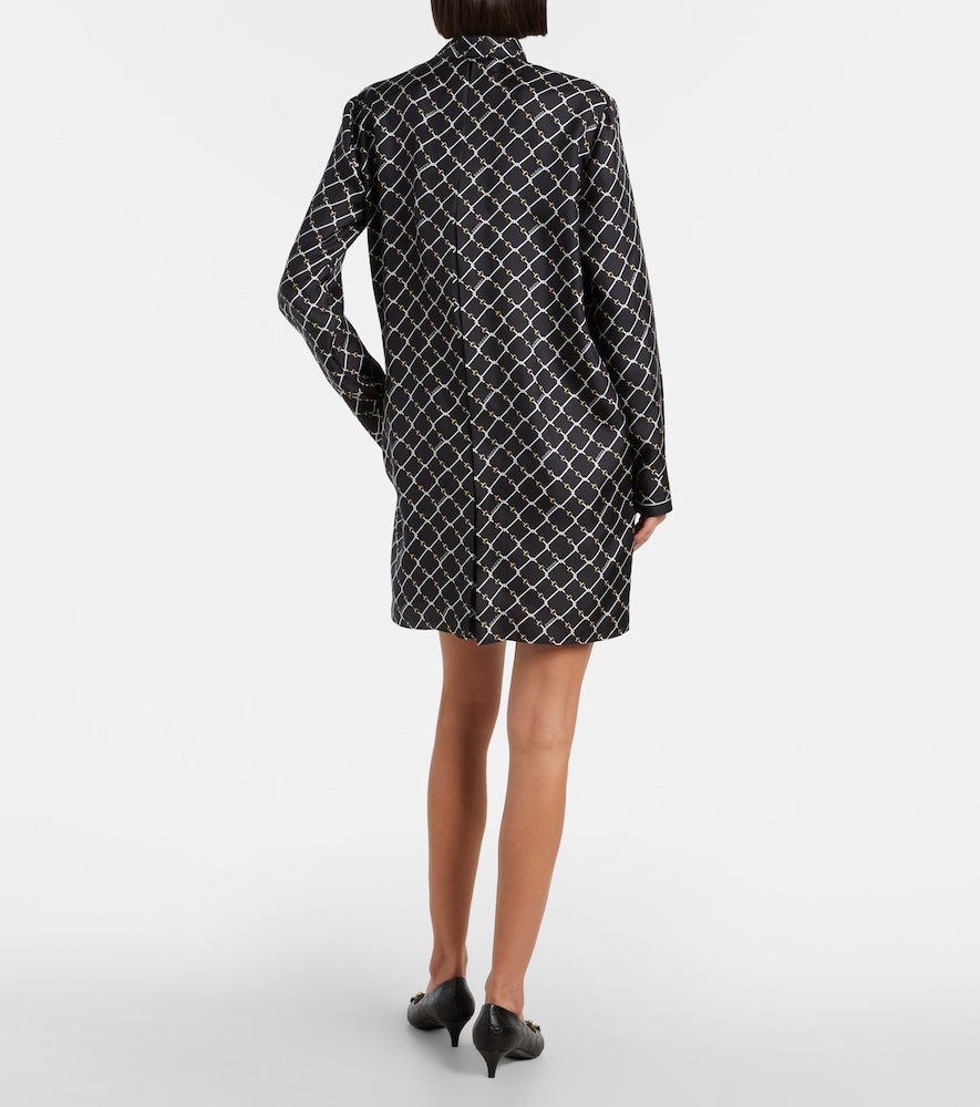  Gucci Gucci Bedrucktes Minikleid Aus Seide 