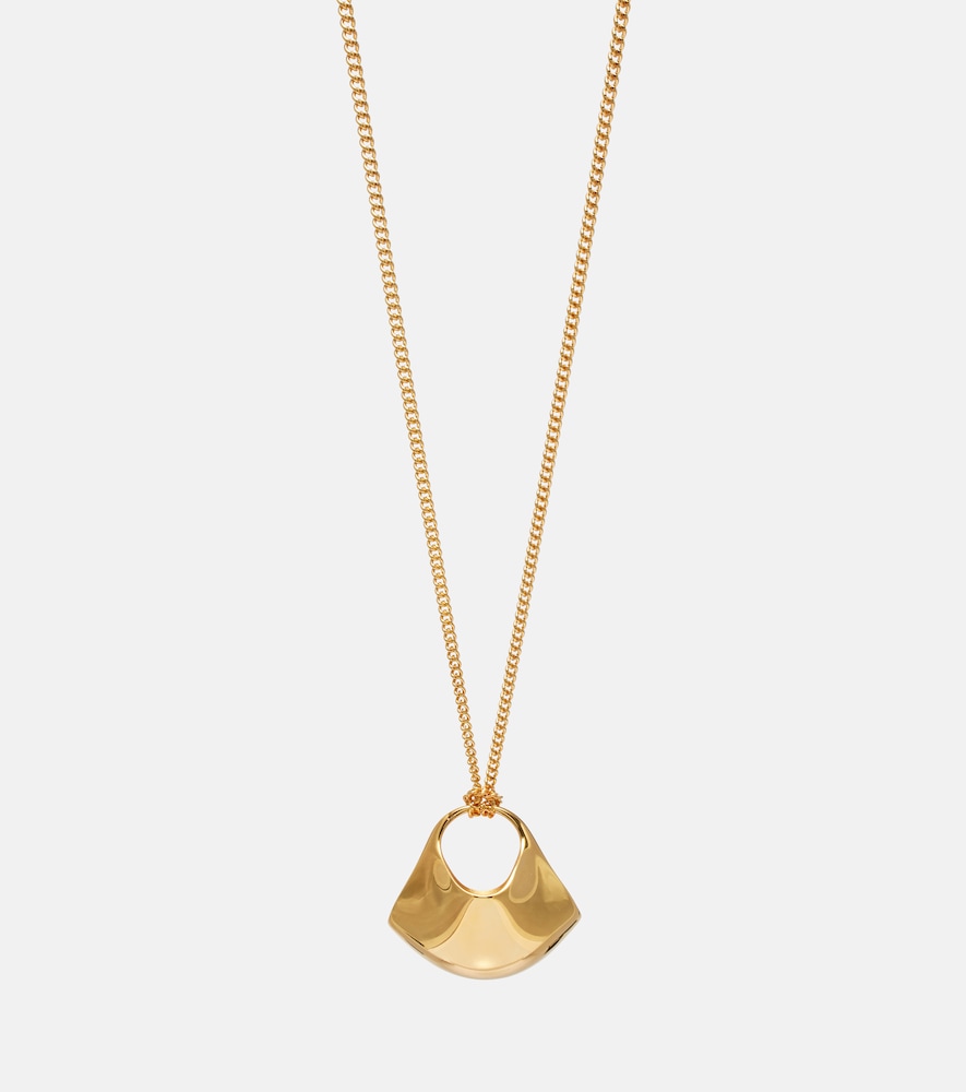 Khaite Khaite Lotus Small gold-plated pendant necklace　Khaite Lotus スモール ゴールドメッキ ペンダント ネックレス