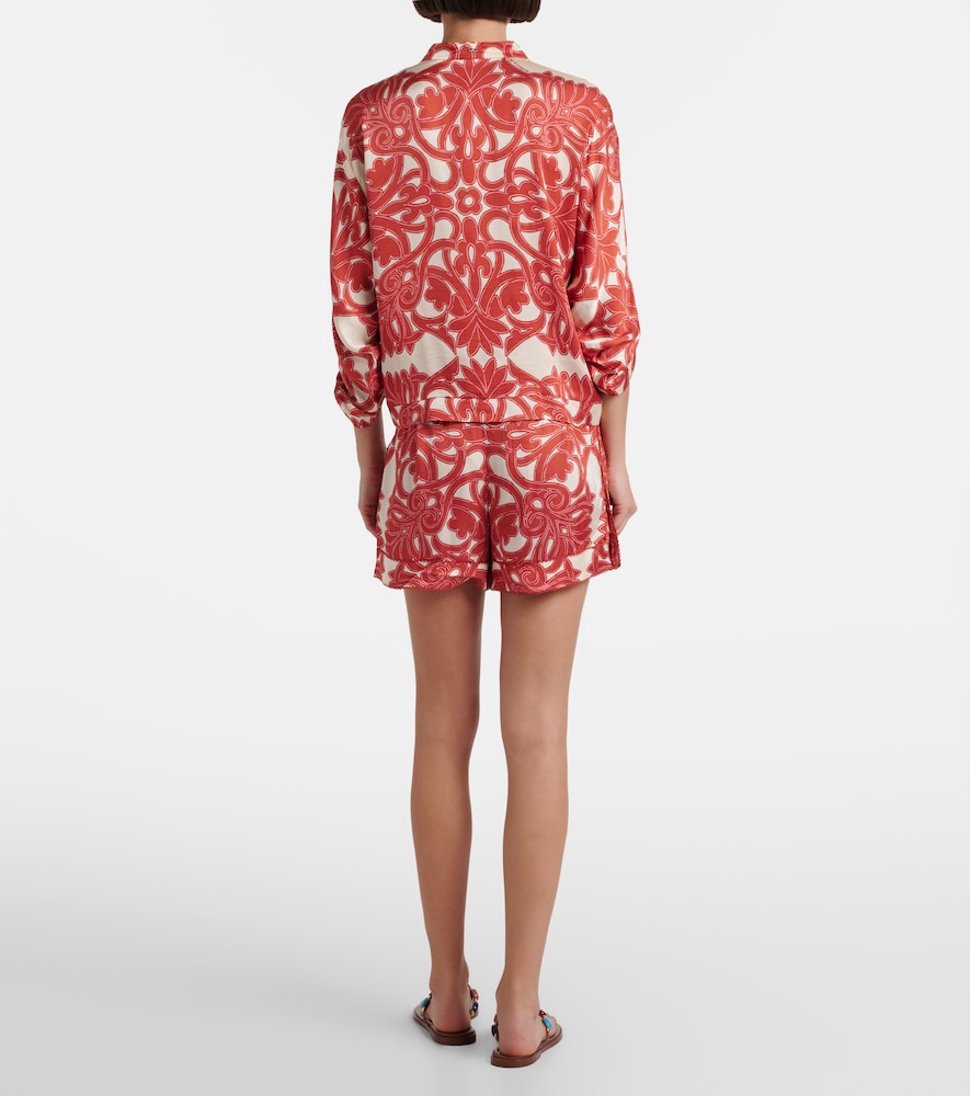  Poupette St Barth Poupette St Barth Isabelle Printed High-rise Shorts 