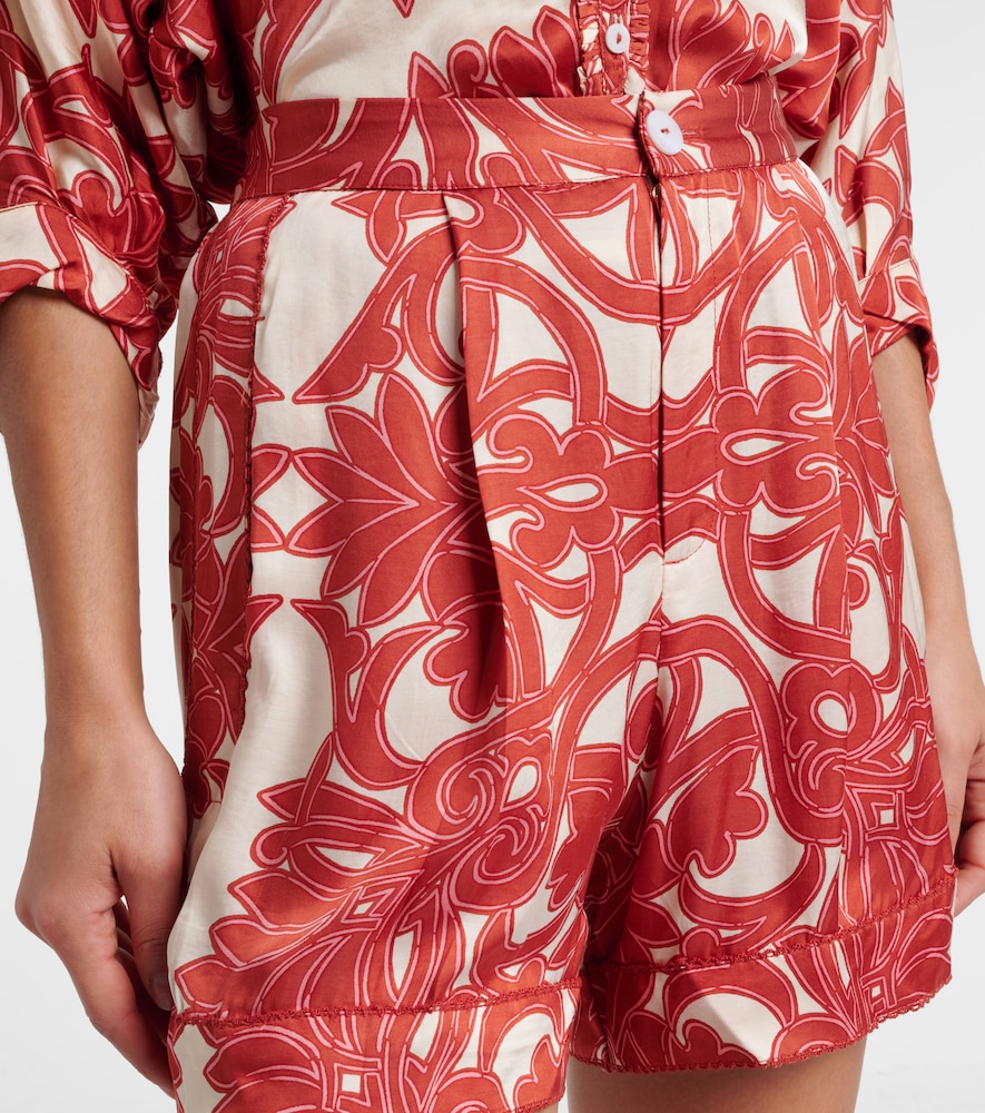  Poupette St Barth Poupette St Barth Isabelle Printed High-rise Shorts 